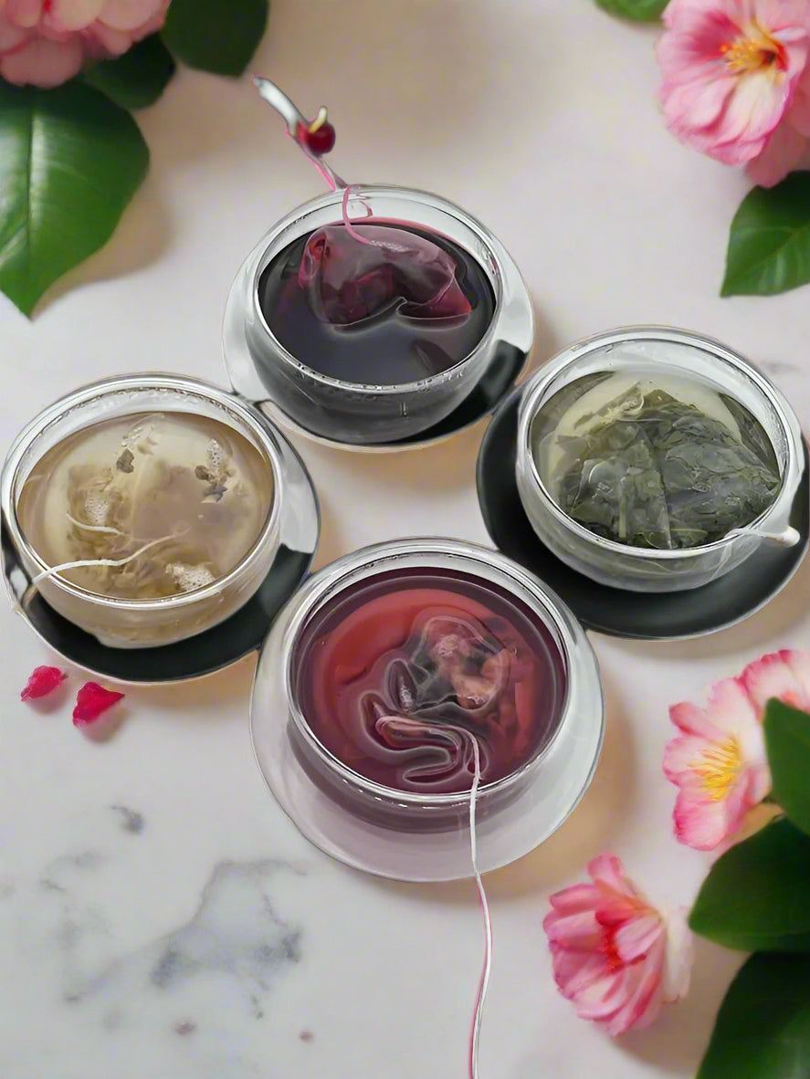 THE BAYABAI BLISS BUNDLE 4PK (GINGER, HIBISCUS, BANCHA GREEN TEA, CHERRY POMEGRANATE