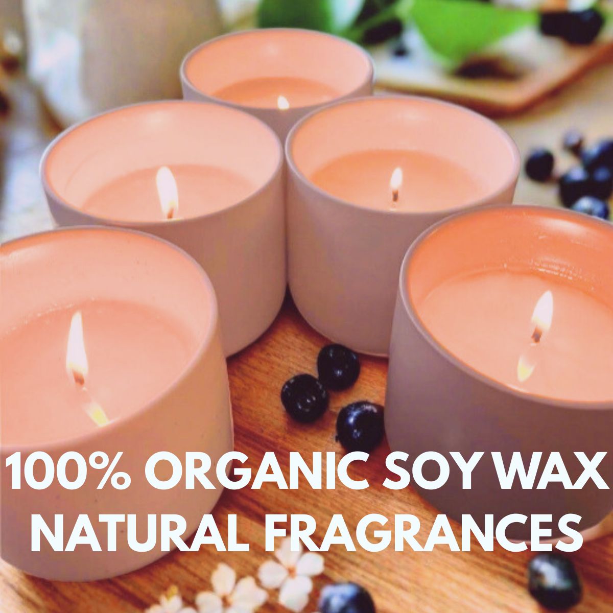 BLACK CURRANT & JASMINE-BAYABAI AROMATICS-8OZ SCENTED SOY CANDLE