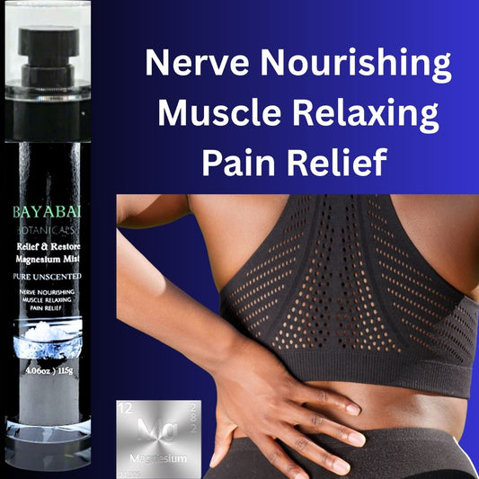 BAYABAI BOTANICALS RELIEF & RESTORE MAGNESIUM MIST PURE UNSCENTED 4.06 OZ