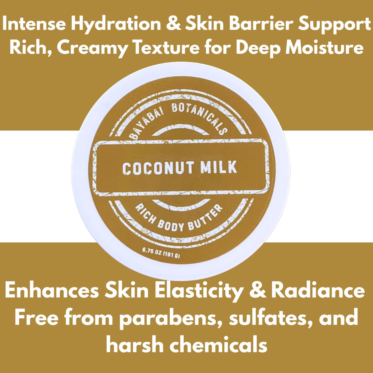 BAYABAI BOTANICALS RICH BODY BUTTER COCONUT MILK