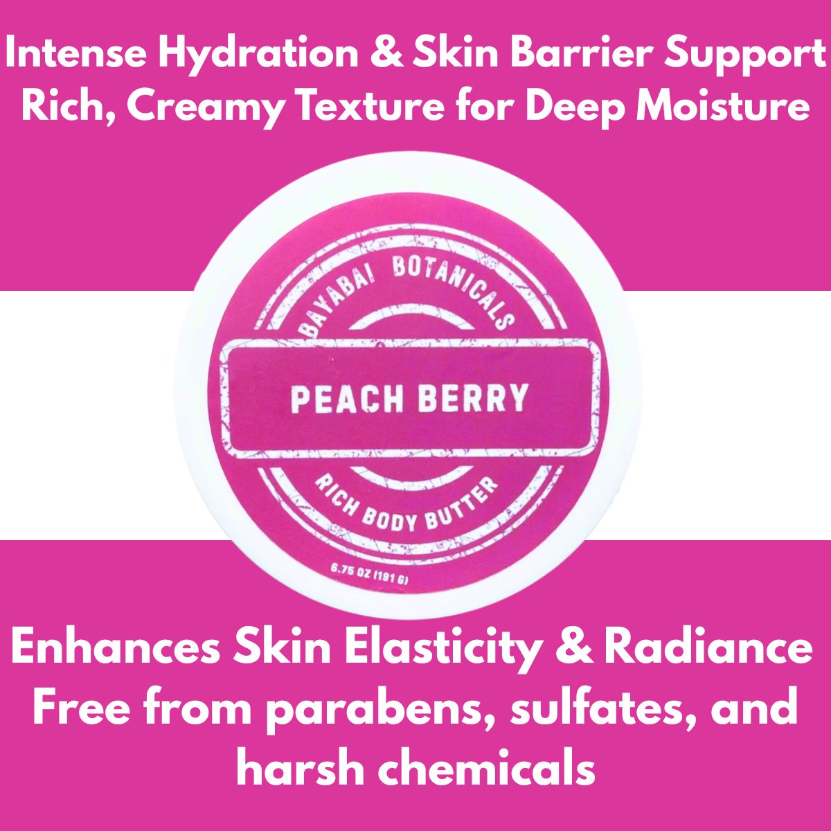 BAYABAI BOTANICALS RICH BODY BUTTER PEACH BERRY
