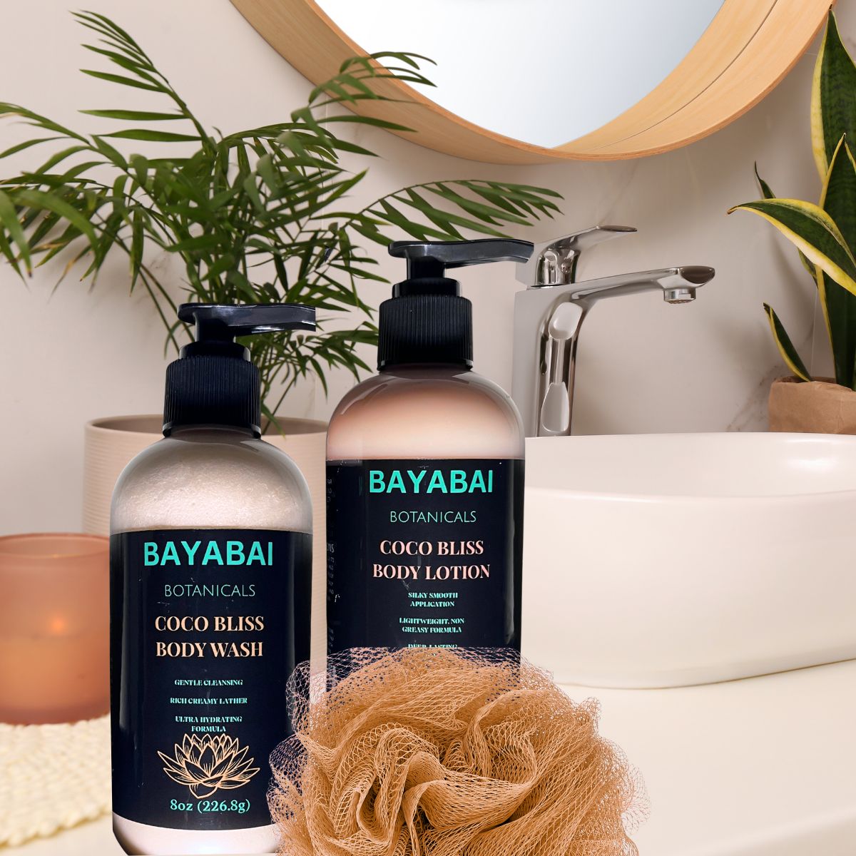 BAYABAI BOTANICALS COCO BLISS BODY WASH 8 OZ