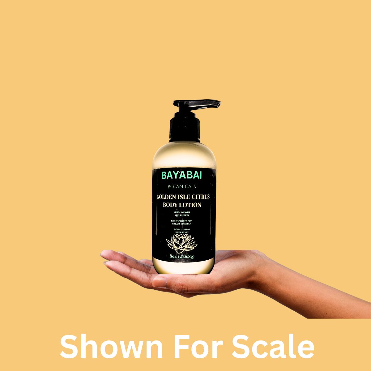 BAYABAI BOTANICALS GOLDEN ISLE CITRUS BODY LOTION 8 OZ