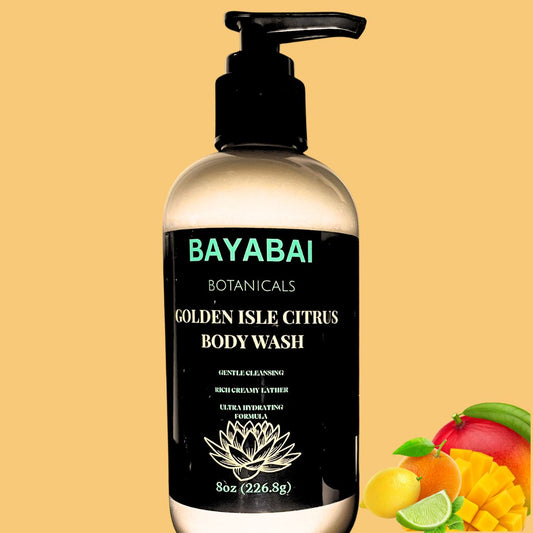 BAYABAI BOTANICALS GOLDEN ISLE CITRUS BODY WASH 8 OZ