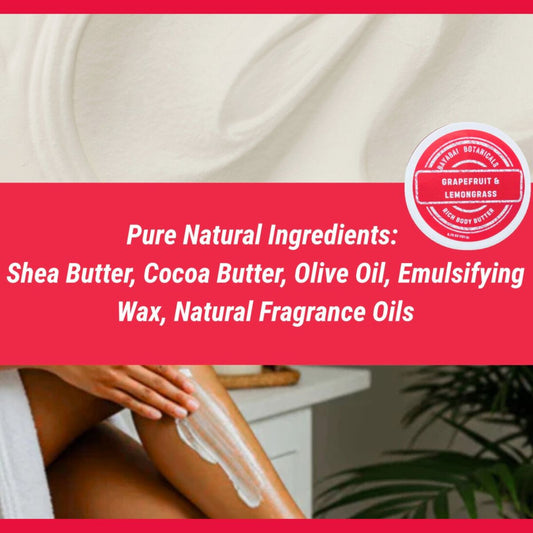 BAYABAI BOTANICALS RICH BODY BUTTER GRAPEFRUIT & LEMONGRASS