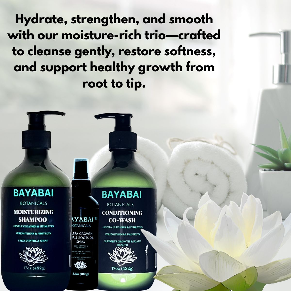 BAYABAI BOTANICALS CONDITIONING CO-WASH 17 OZ