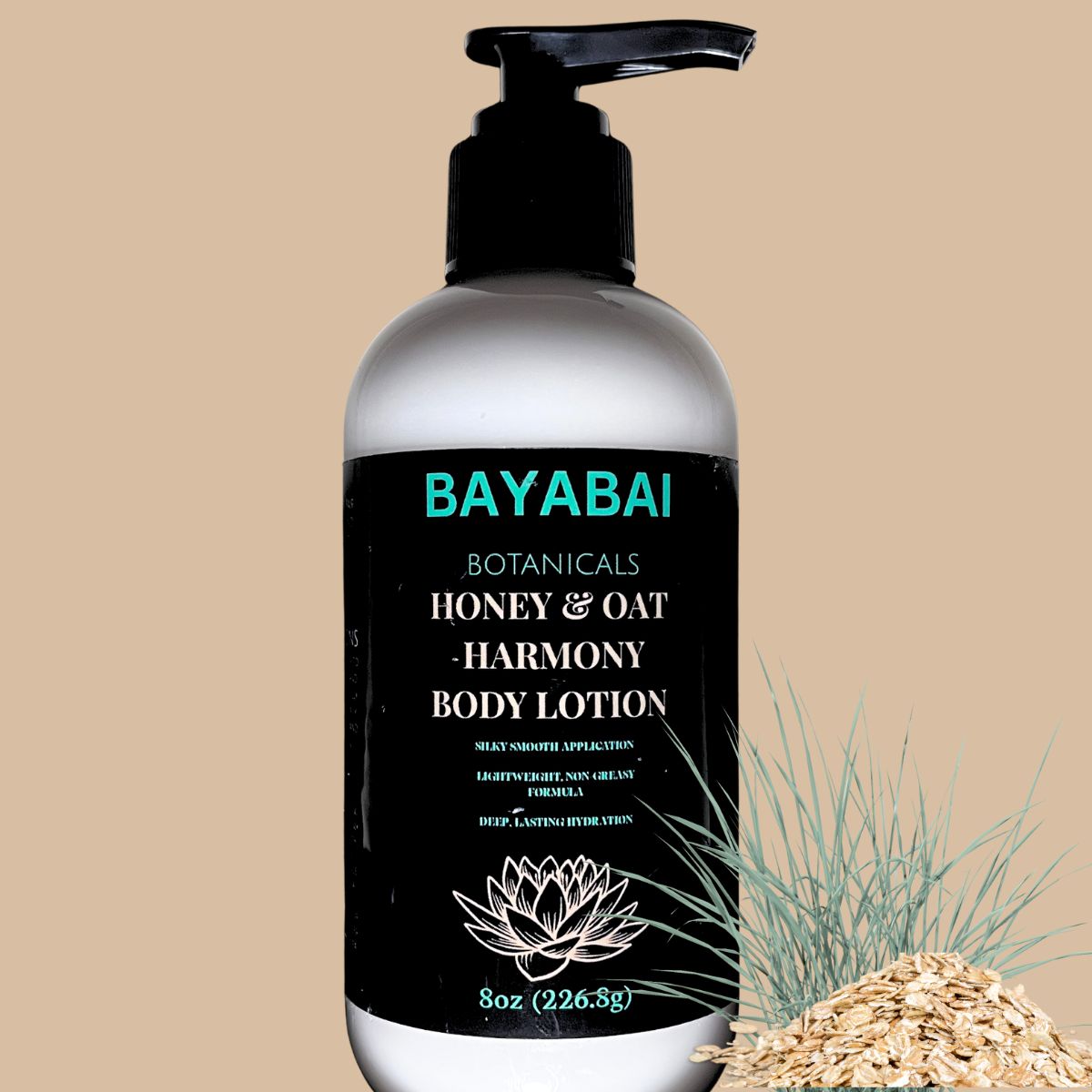 BAYABAI BOTANICALS HONEY & OAT HARMONY BODY LOTION – 8 OZ