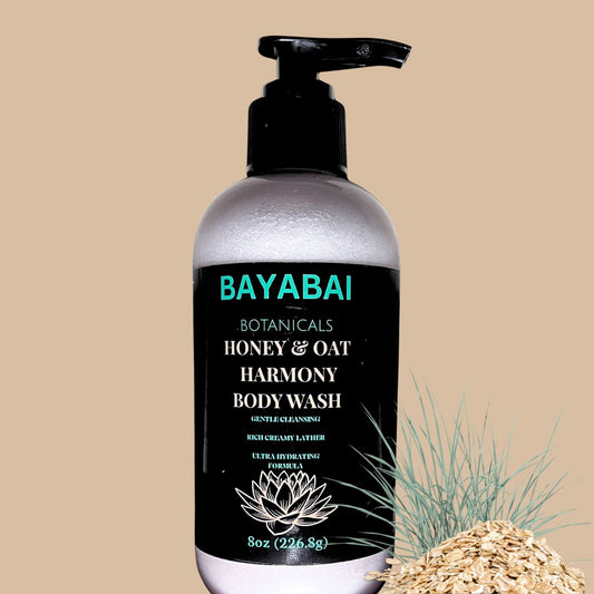 BAYABAI BOTANICALS HONEY & OAT HARMONY BODY WASH 8OZ