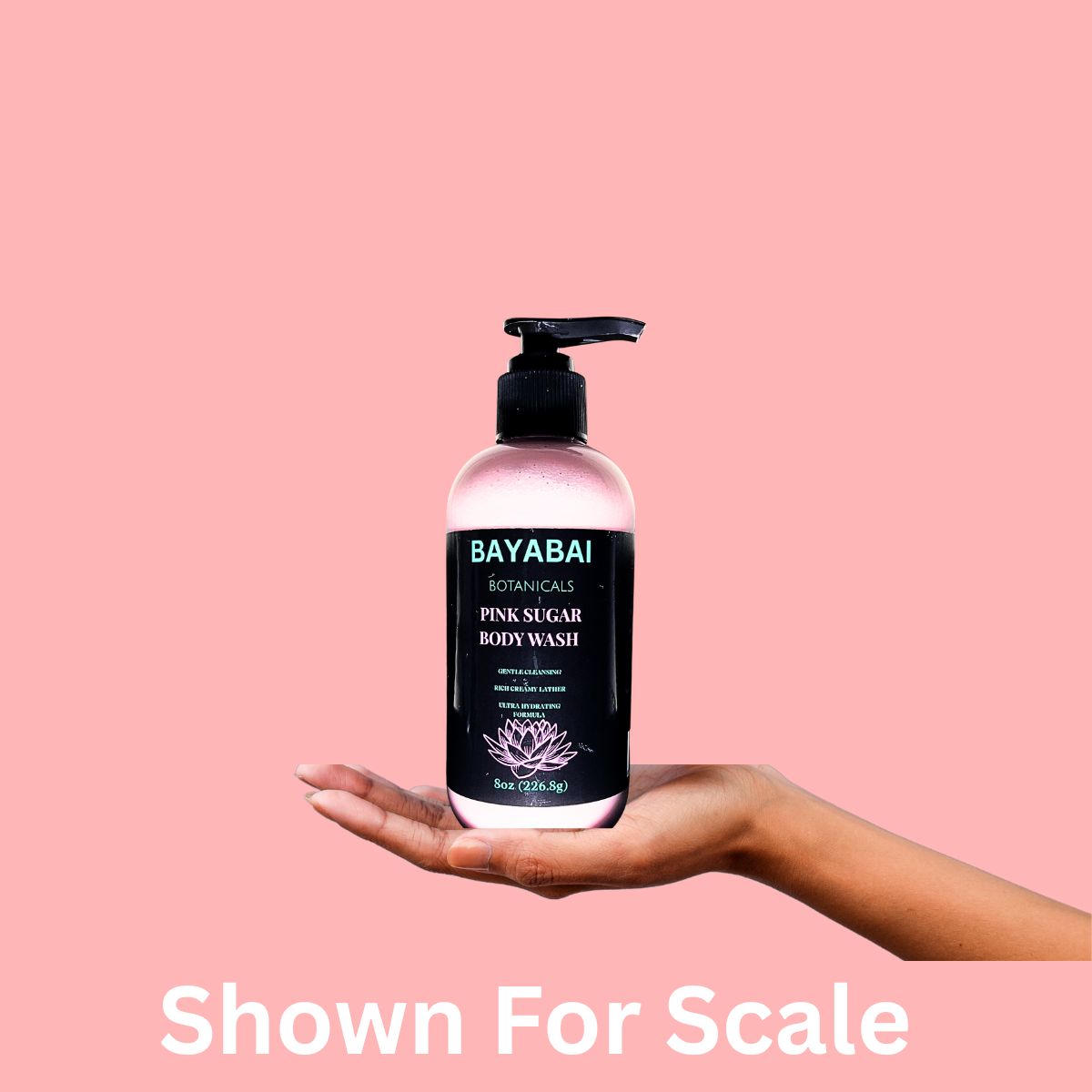 BAYABAI BOTANICALS PINK SUGAR BODY WASH – 8 OZ: