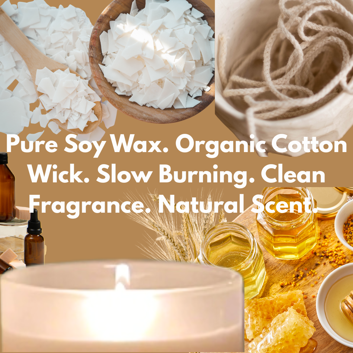 E2 MILK & HONEY- BAYABAI PURE SOY SCENTED  11Oz. 2 Wick Candle