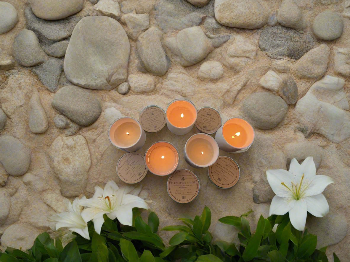 BEACH LILY- BAYABAI AROMATICS -8 OZ SCENTED SOY CANDLE