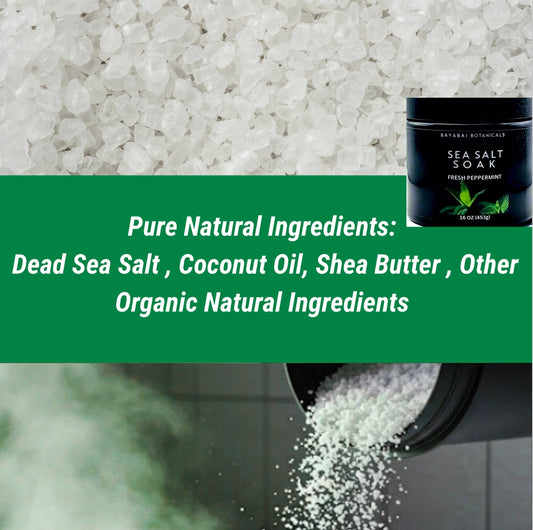 BAYABAI BOTANICALS SEA SALT SOAK FRESH PEPPERMINT