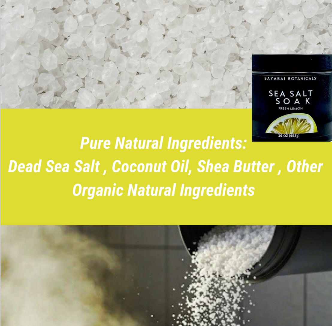 BAYABAI BOTANICALS SEA SALT SOAK FRESH LEMON