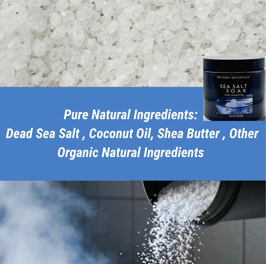BAYABAI BOTANICALS SEA SALT SOAK PURE UNSCENTED